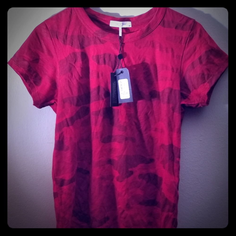 Rag & Bone Red Camo Tee - NWT